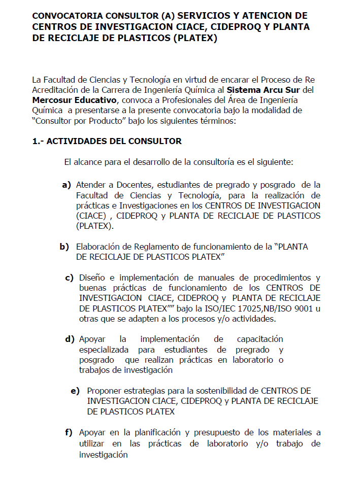 Convocatoria